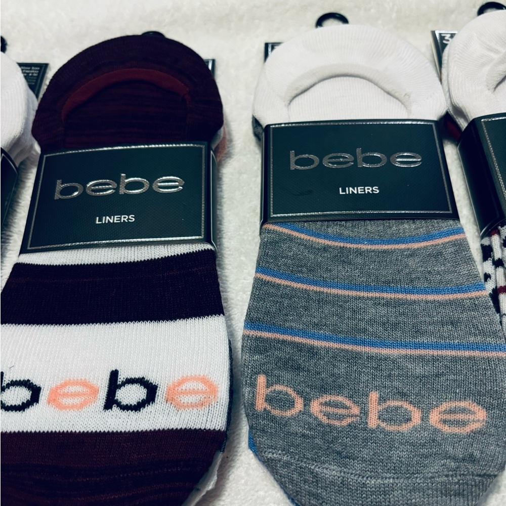 BEBE Nylon Spandex Liners Socks - Size 4-10 - 5 Packs in sets of 3 = 15 pairs - Picture 3 of 7